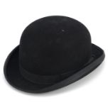 Dunn & Co of Piccadilly Circus London, gentlemen's bowler hat, the interior 20.5cm x 17cm