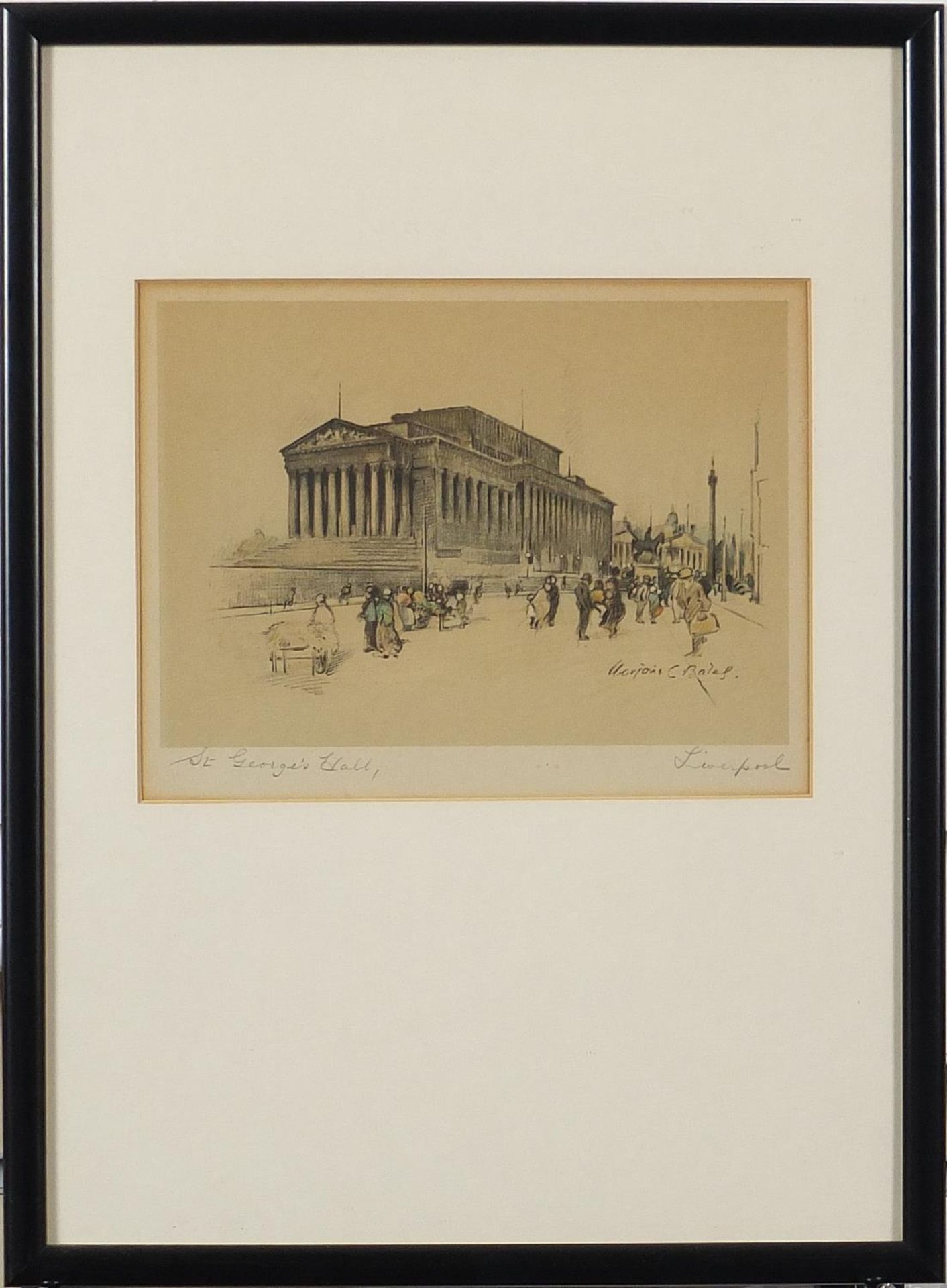 After Marjorie Christine Bates - St George's Hall, Liverpool and Cunard Buildings, pair of pencil - Image 3 of 13