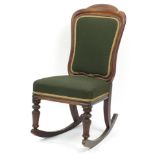 Victorian mahogany rocking chair, 93.5cm high
