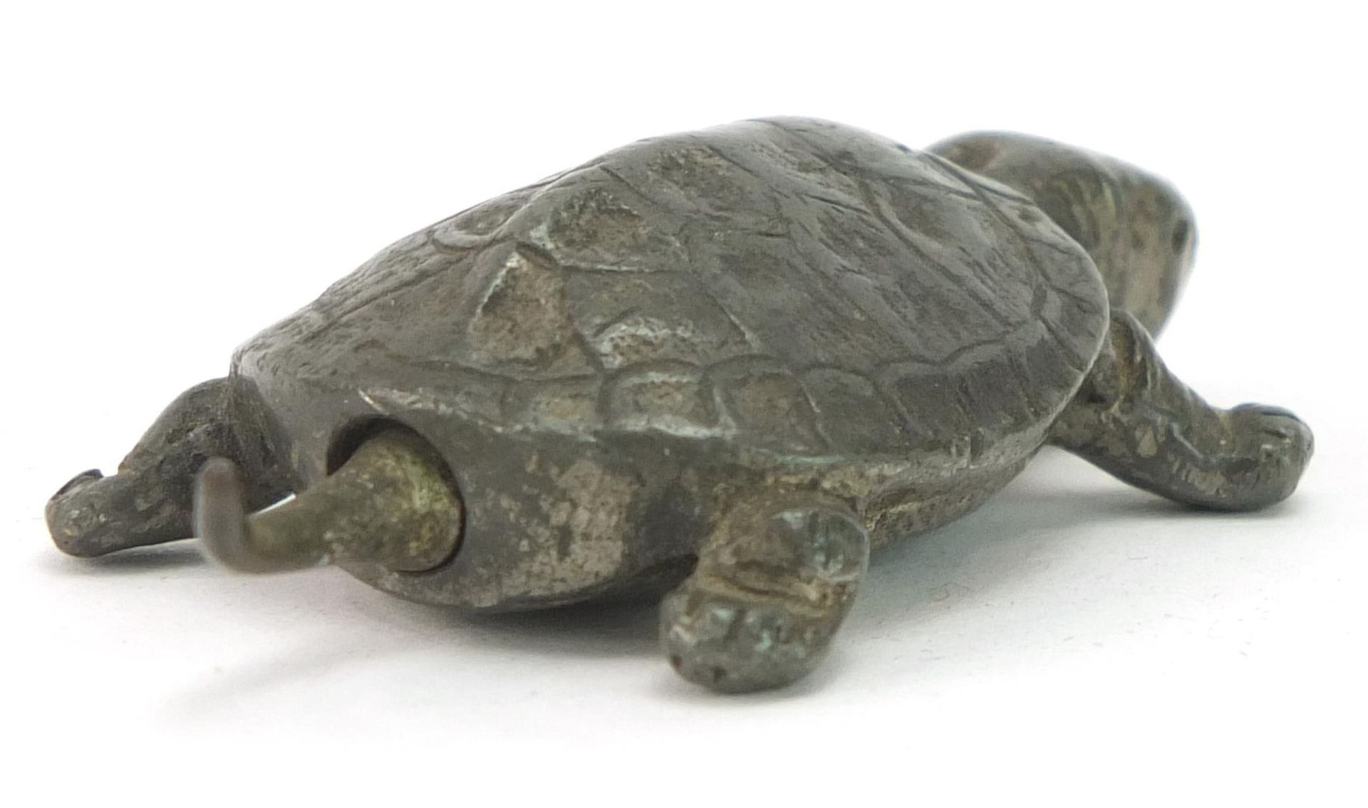 Novelty cast metal propelling pencil in the form of a tortoise, 5.5cm in length - Image 2 of 3