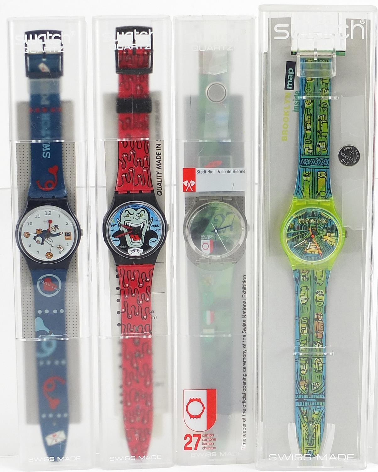 Swatch, eight Swatch wristwatches with cases including Billy Shake and Stir, Nice Popsies and Jodebo - Image 2 of 3