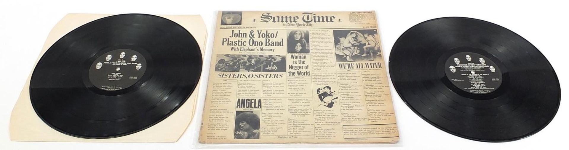 The Beatles, John Lennon & Yoko Ono vinyl LP records including Walls and Bridges with poster, - Image 4 of 41
