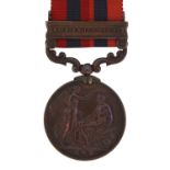 Victorian British military India General Service medal with Kachin Hills 1892-93 bar