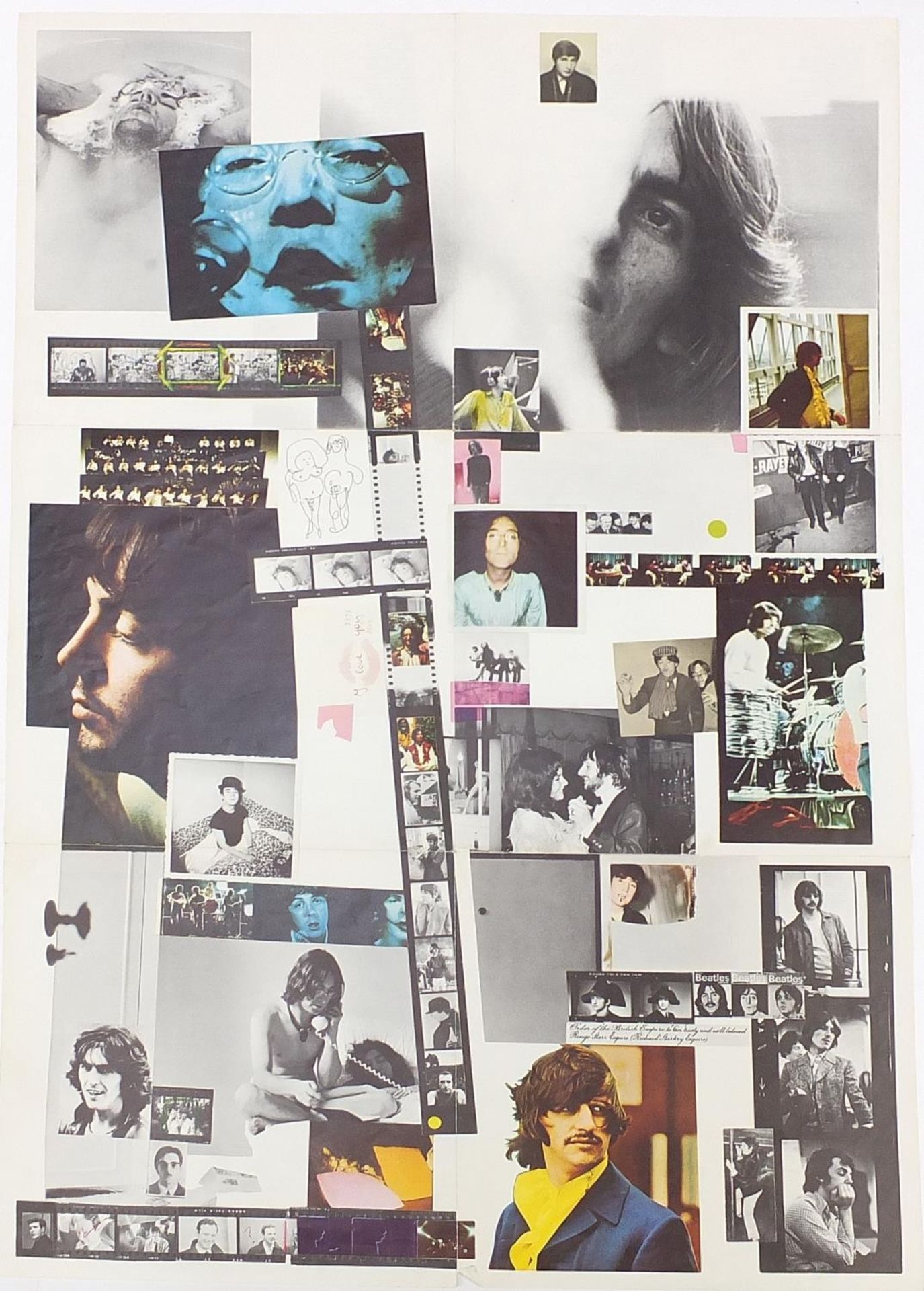 Four White Album vinyl LP records by The Beatles with posters and photographs comprising numbers - Image 4 of 17