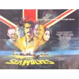 Vintage UK quad The Sea Wolves film poster