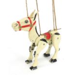 Vintage diecast Muffin the Mule puppet, 15cm in length