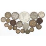 17th century and later British and world coinage including florins and shillings