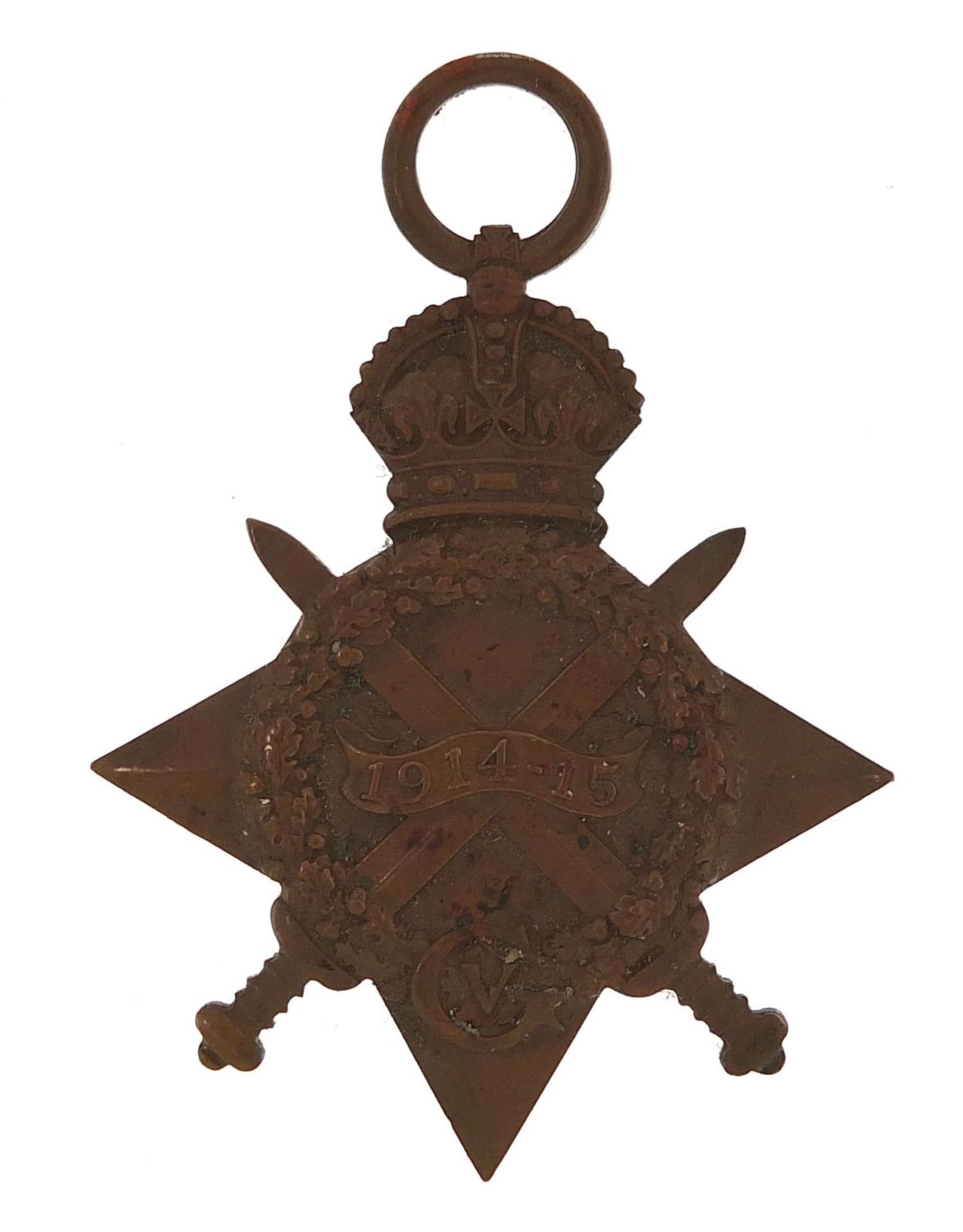 British military World War I 1914-15 star awarded to LIEUT.R.A.H.MACKENZIE.LEINS.R.