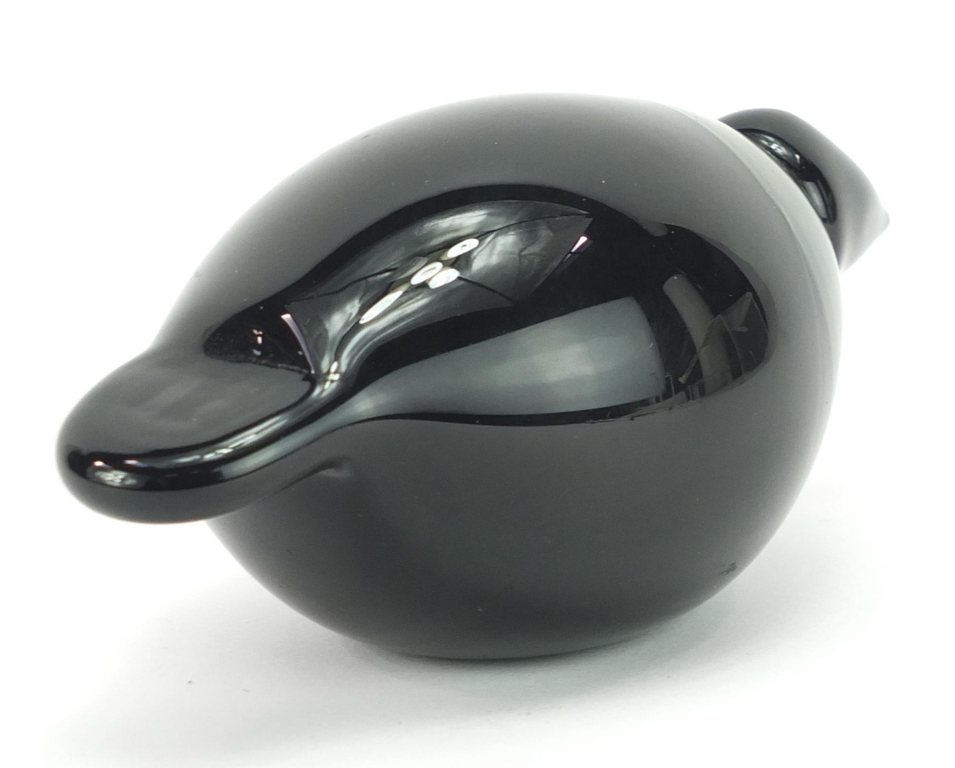 Oiva Toikka for Iittala, Finnish glass bird paperweight, paper label and signed to the base, 14cm in - Image 3 of 4