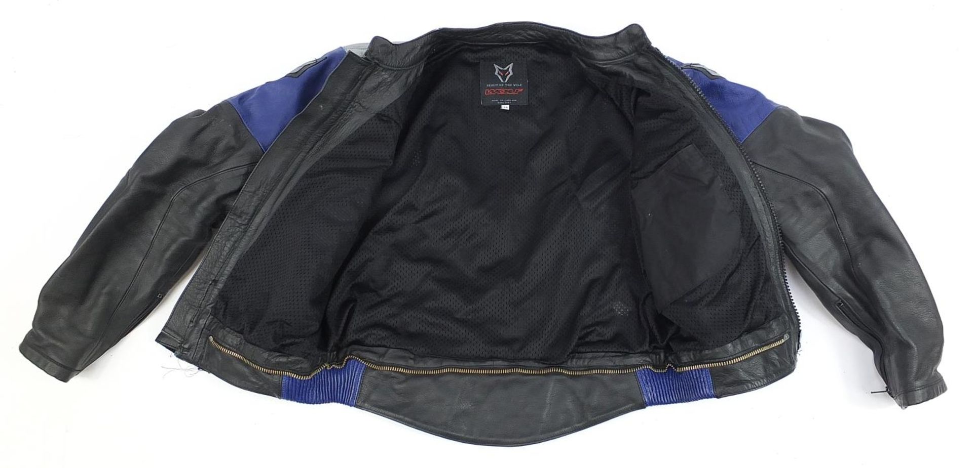 Wolf, Spirit of the Wild leather motorcycle jacket, size 46 - Image 2 of 4
