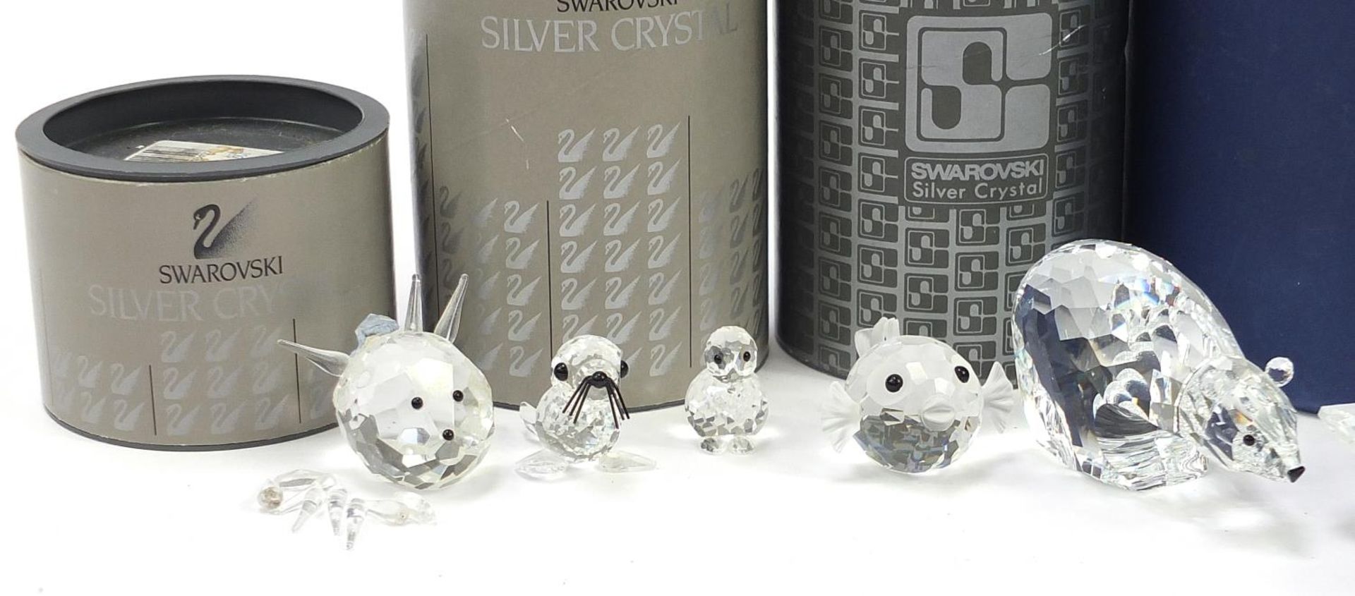 Collection of Swarovski Crystal animals, mostly with boxes, including elephant, squirrel and - Image 2 of 4