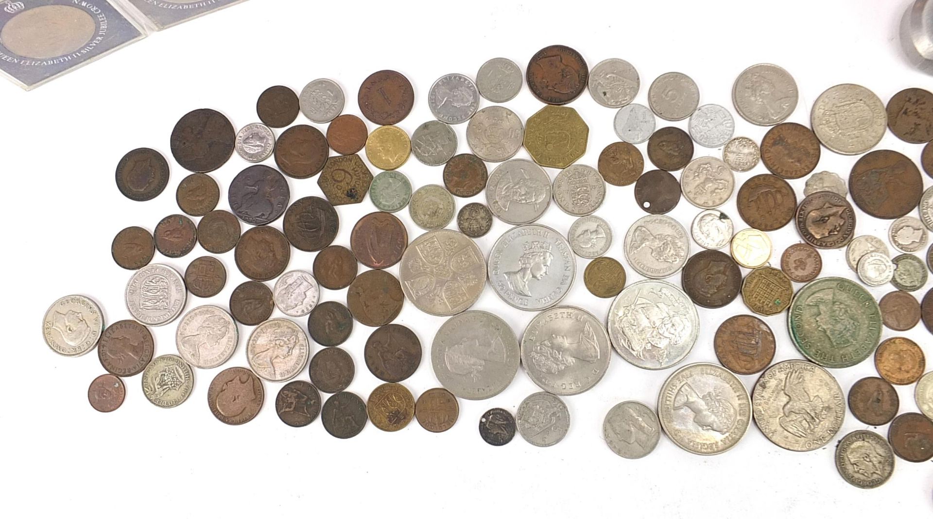 Antique and later British and world coinage, some silver including Royal Mint 1989 and 1990 United - Image 5 of 6