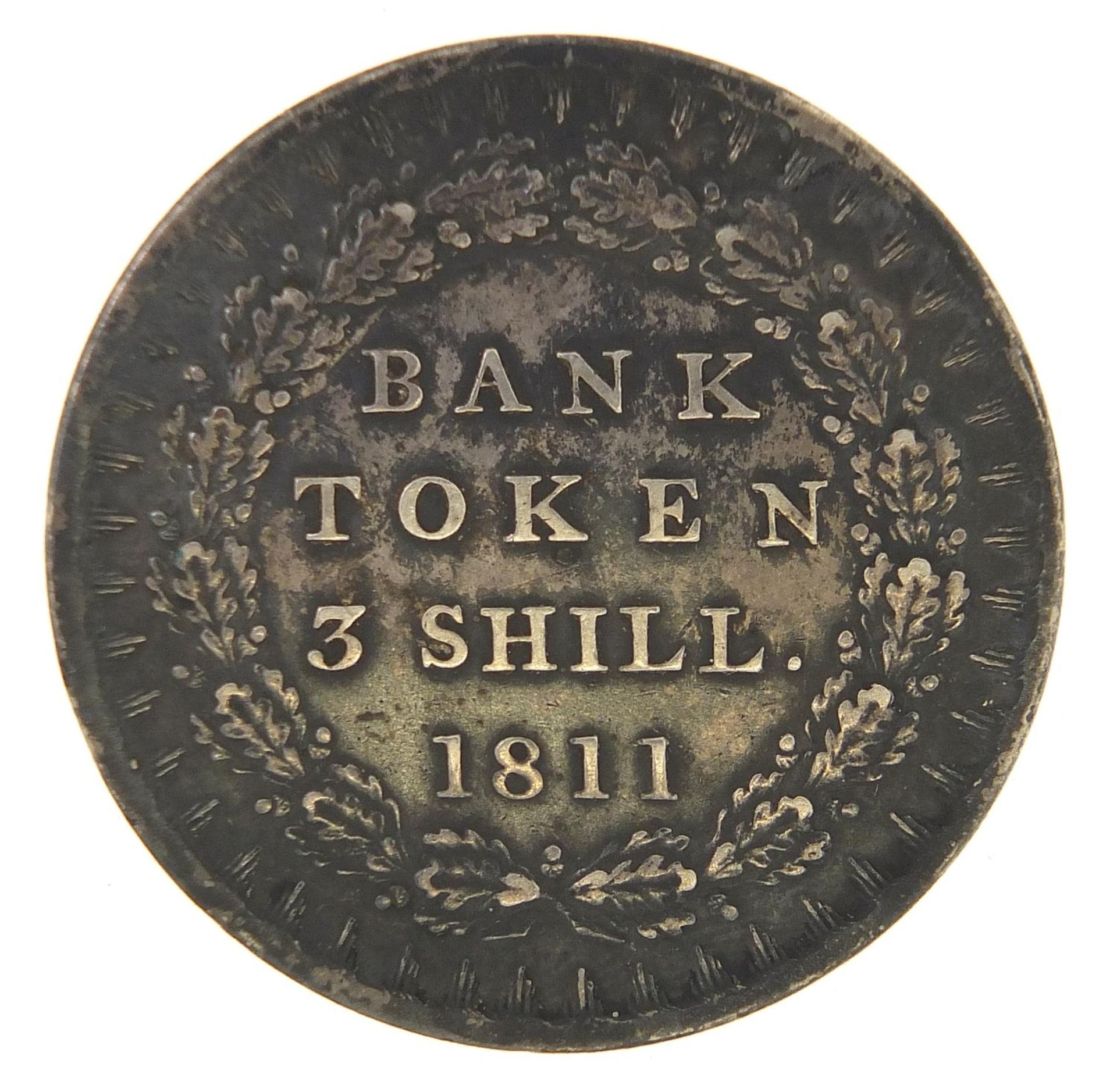 George III 1811 three shilling bank token