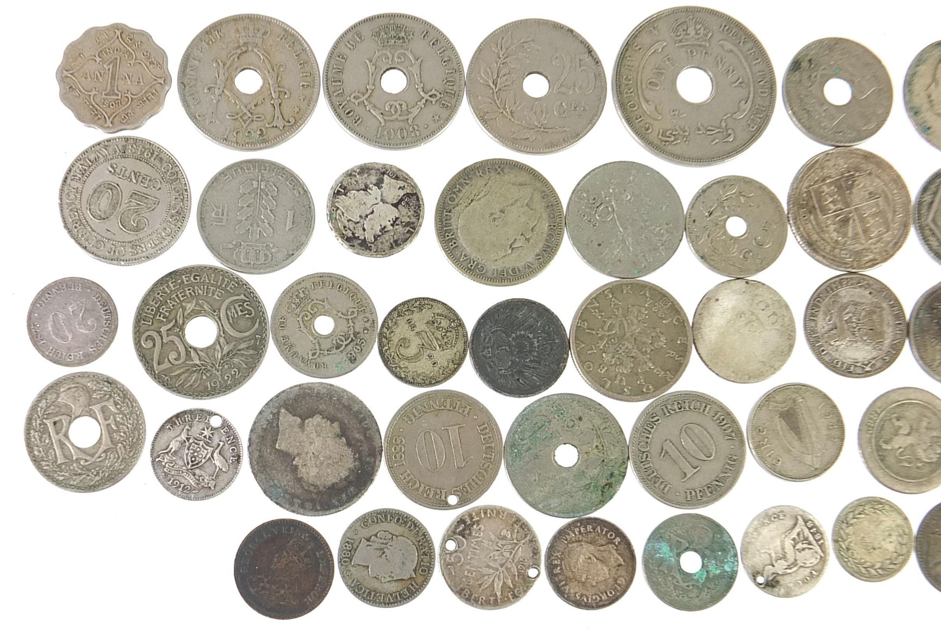 Collection of 19th century and later British and foreign coinage, some silver, 185g - Image 2 of 3