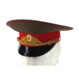 Russian military interest visor cap with insignia