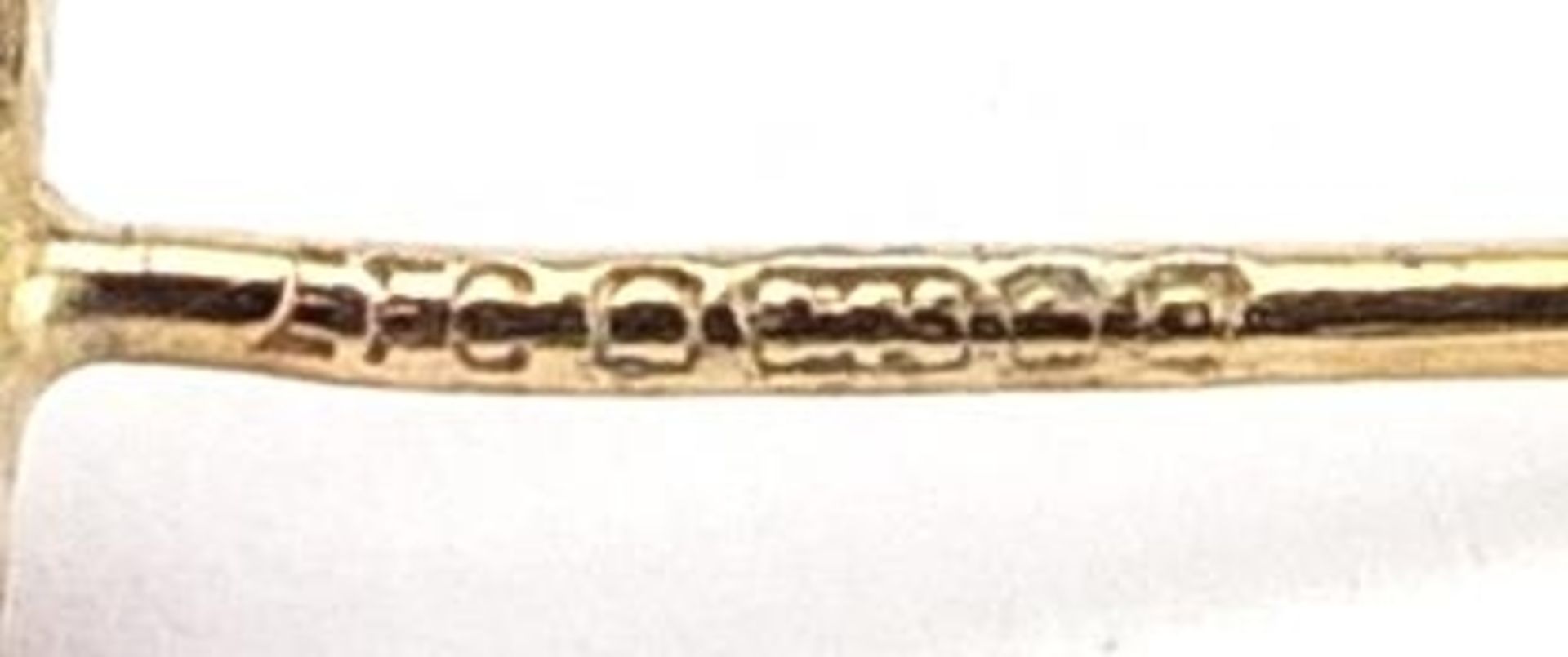 Pair of 9ct gold amethyst stud earrings, 7mm high, 1.6g - Image 2 of 3