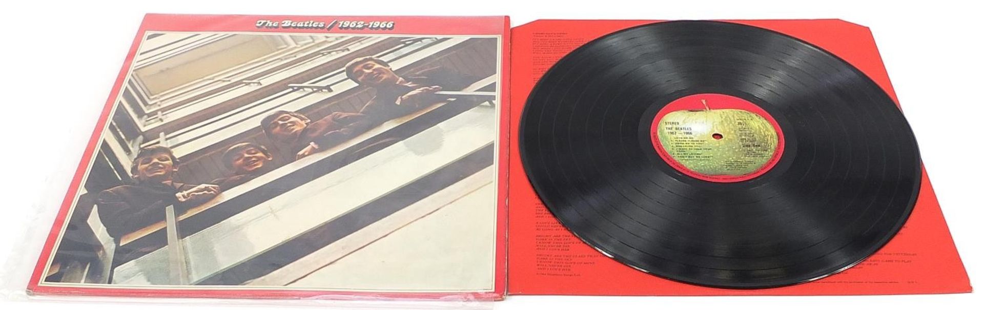 Nine The Beatles 1962-1966 vinyl LP records including Special Double Album set and red vinyl - Image 8 of 20