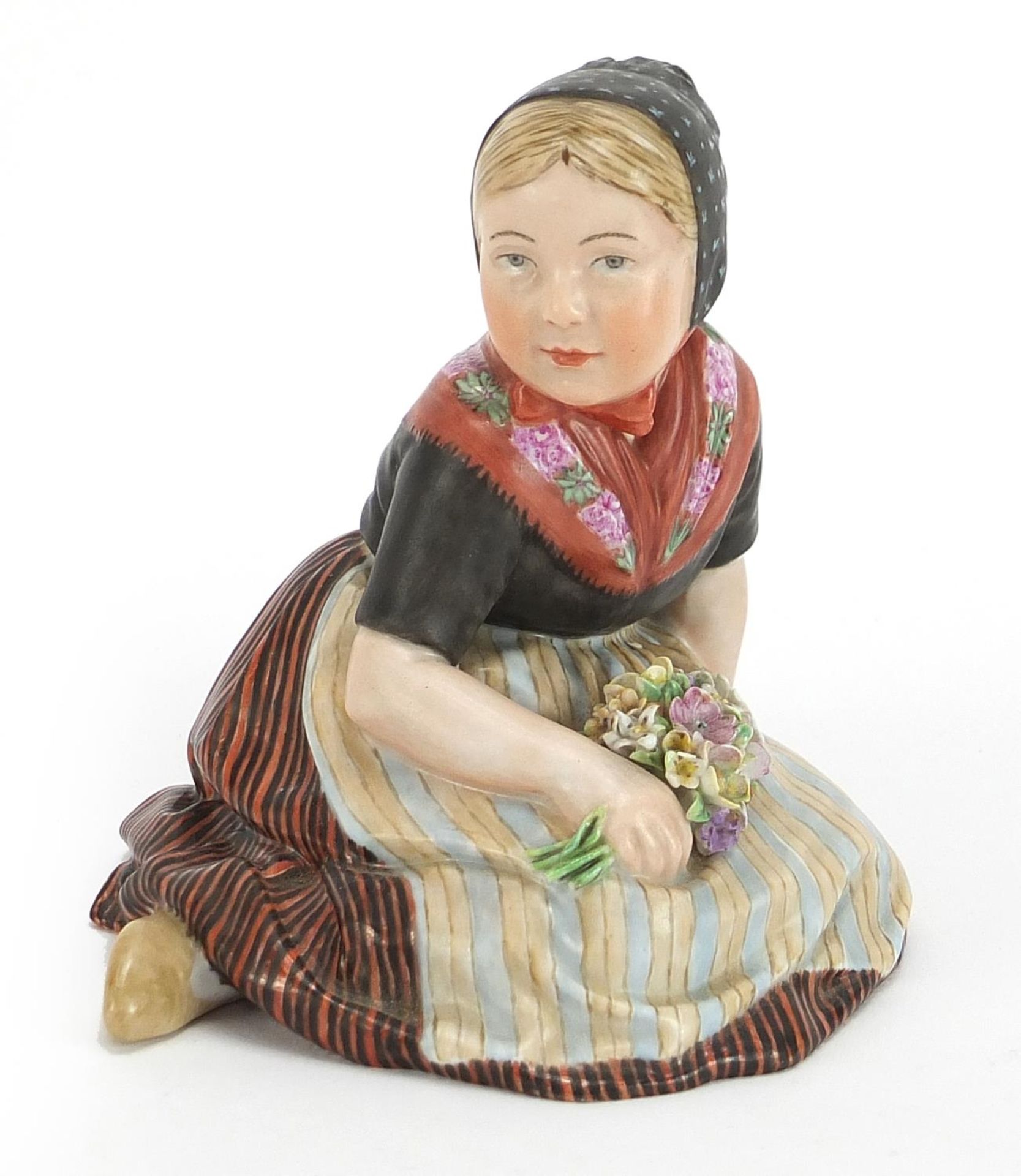 Royal Copenhagen, Danish porcelain Faro Girl designed by Carl Martin-Hansen, numbered 12416 to the
