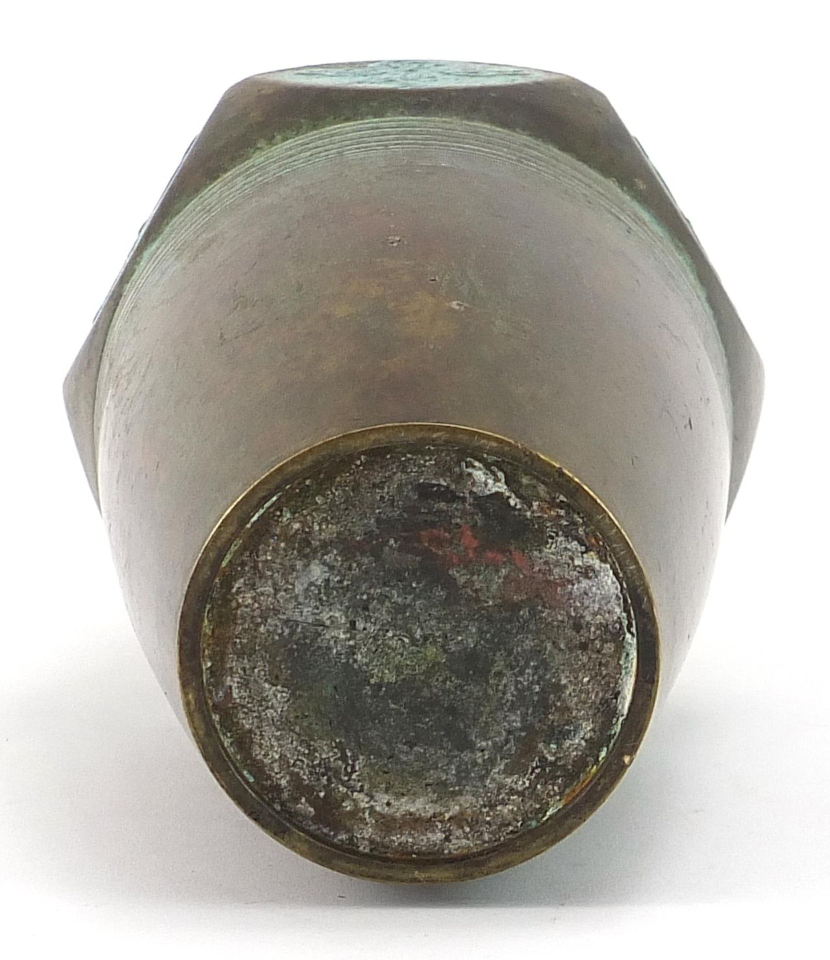*WITHDRAWN*Modernist Japanese patinated bronze vase, 23cm high - Image 3 of 3