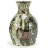 Trevor Corser for St Ives, studio pottery vase with impressed marks, 23.5cm high