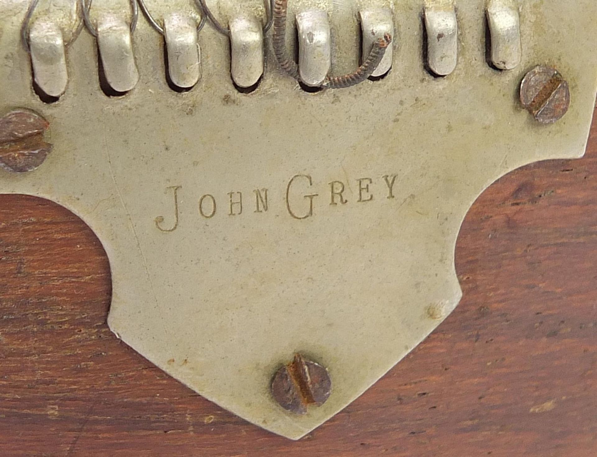 John Grey & Sons Dulcetta inlaid rosewood banjo, 61.5cm in length - Bild 4 aus 4