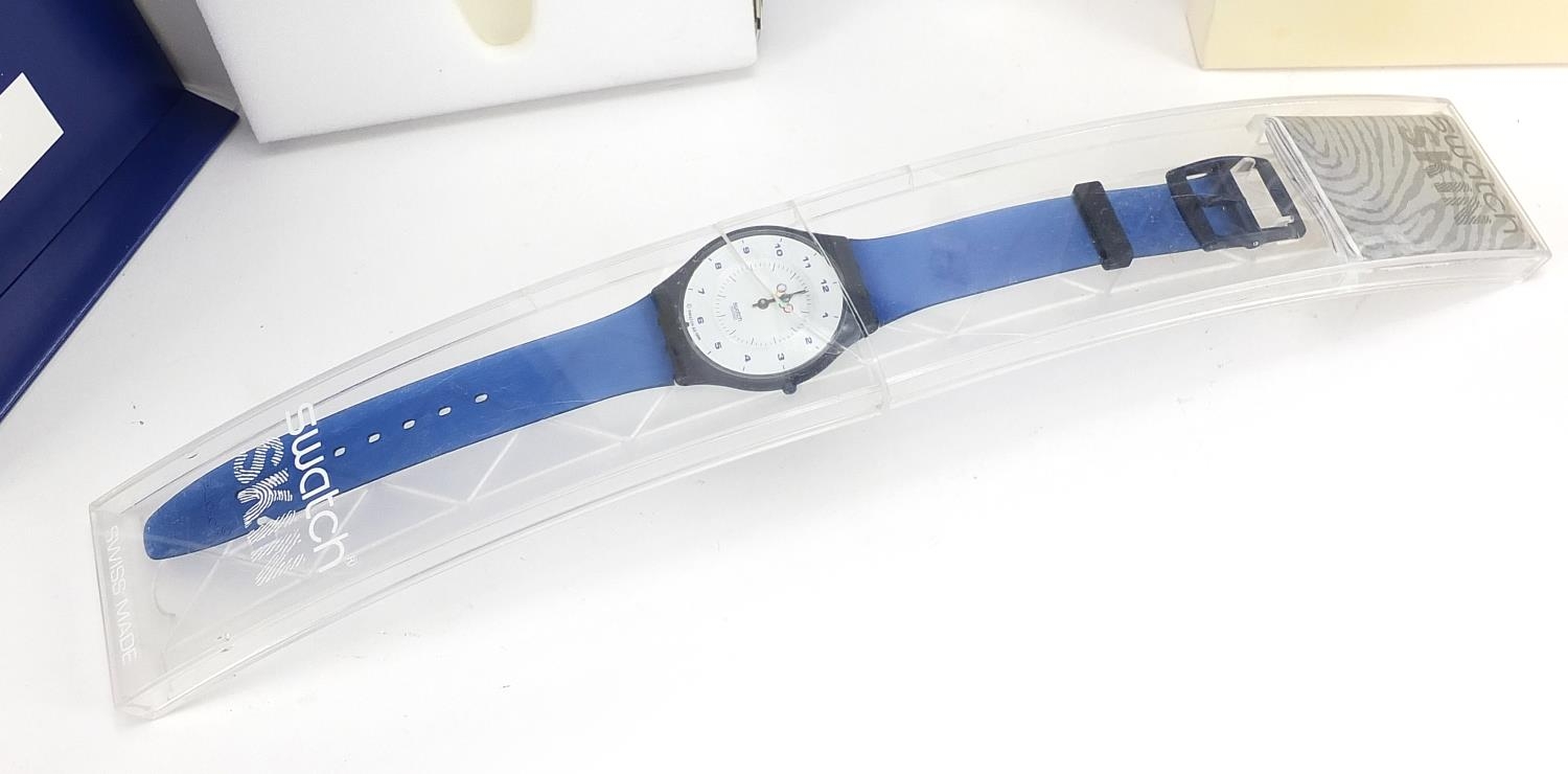 Swatch, six Swatch Collector's Club Olympic wristwatches with boxes and cases - Image 3 of 3