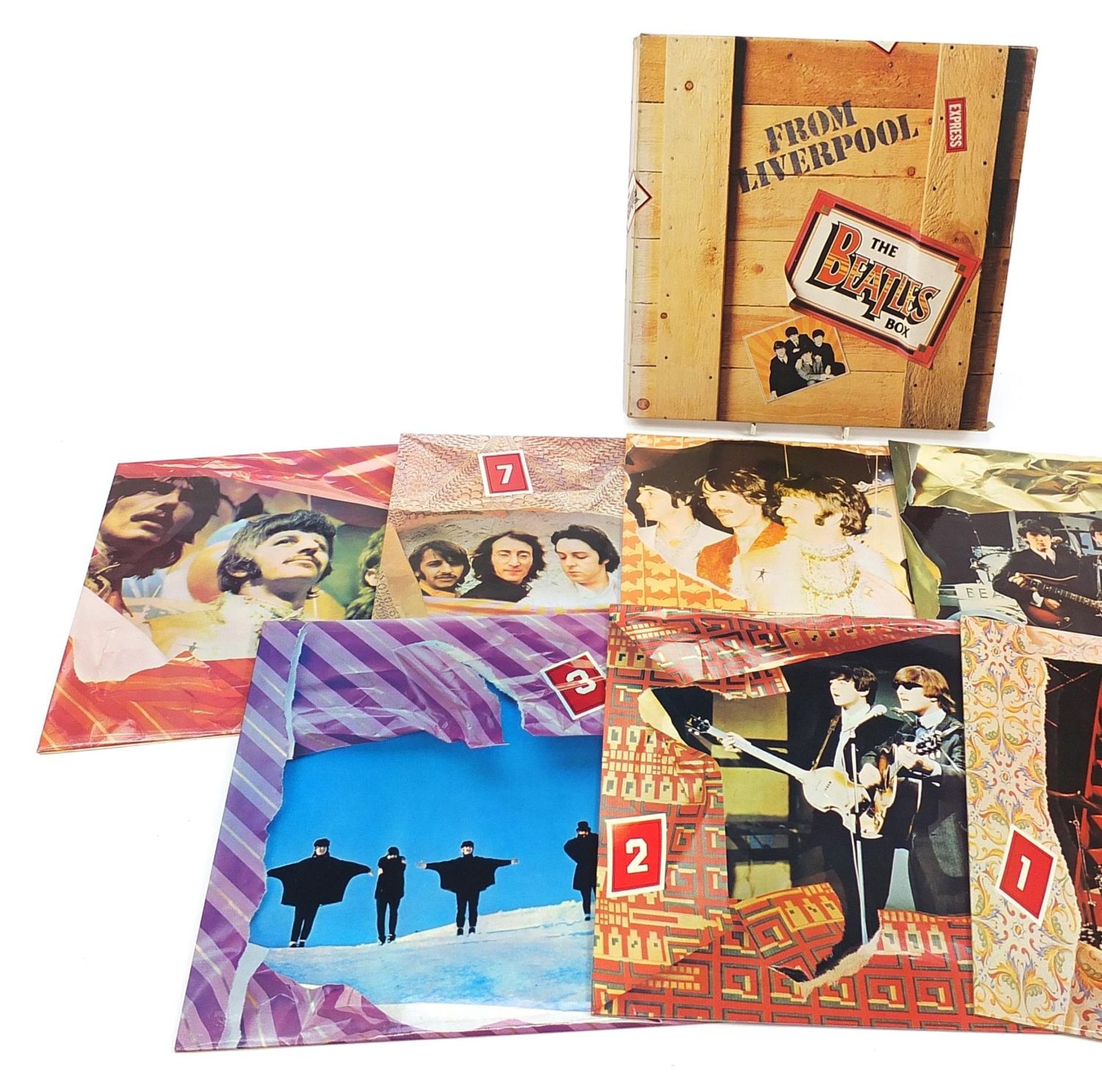 The Beatles vinyl LP record box set - Image 2 of 3