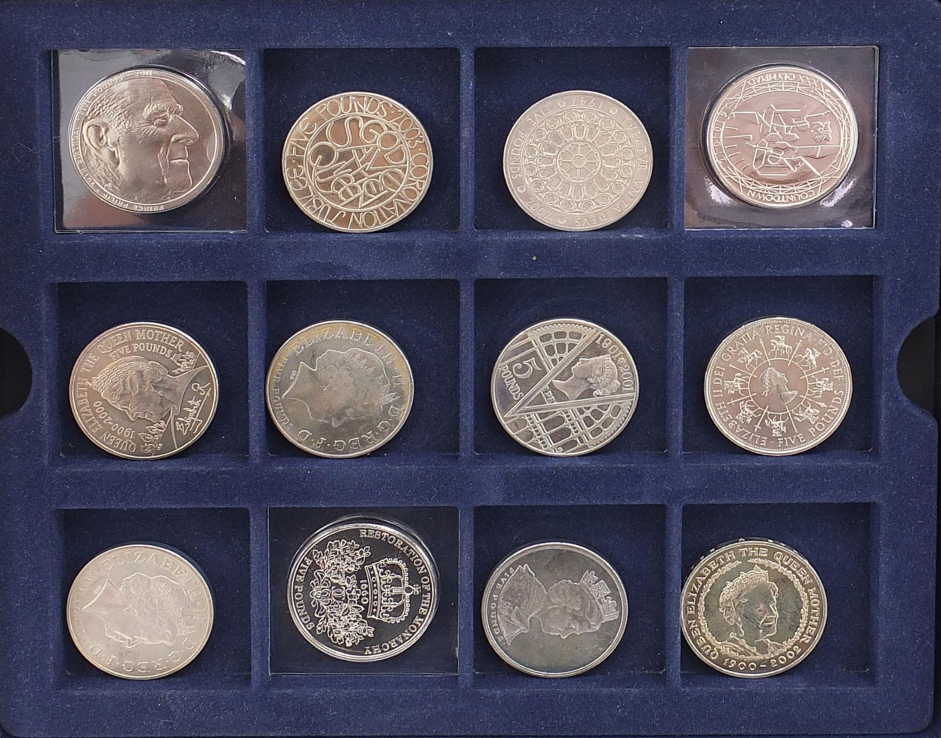 Twenty one United Kingdom commemorative five pound coins - Image 2 of 3