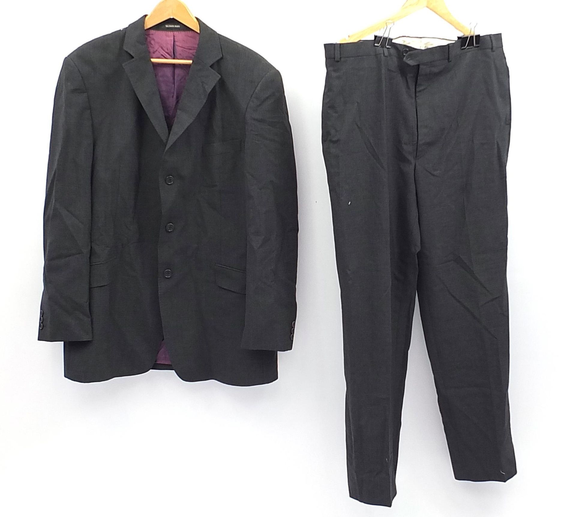 Balmain of Paris gentlemen's two piece suit, the trousers 38 inch waist and 34 inch leg