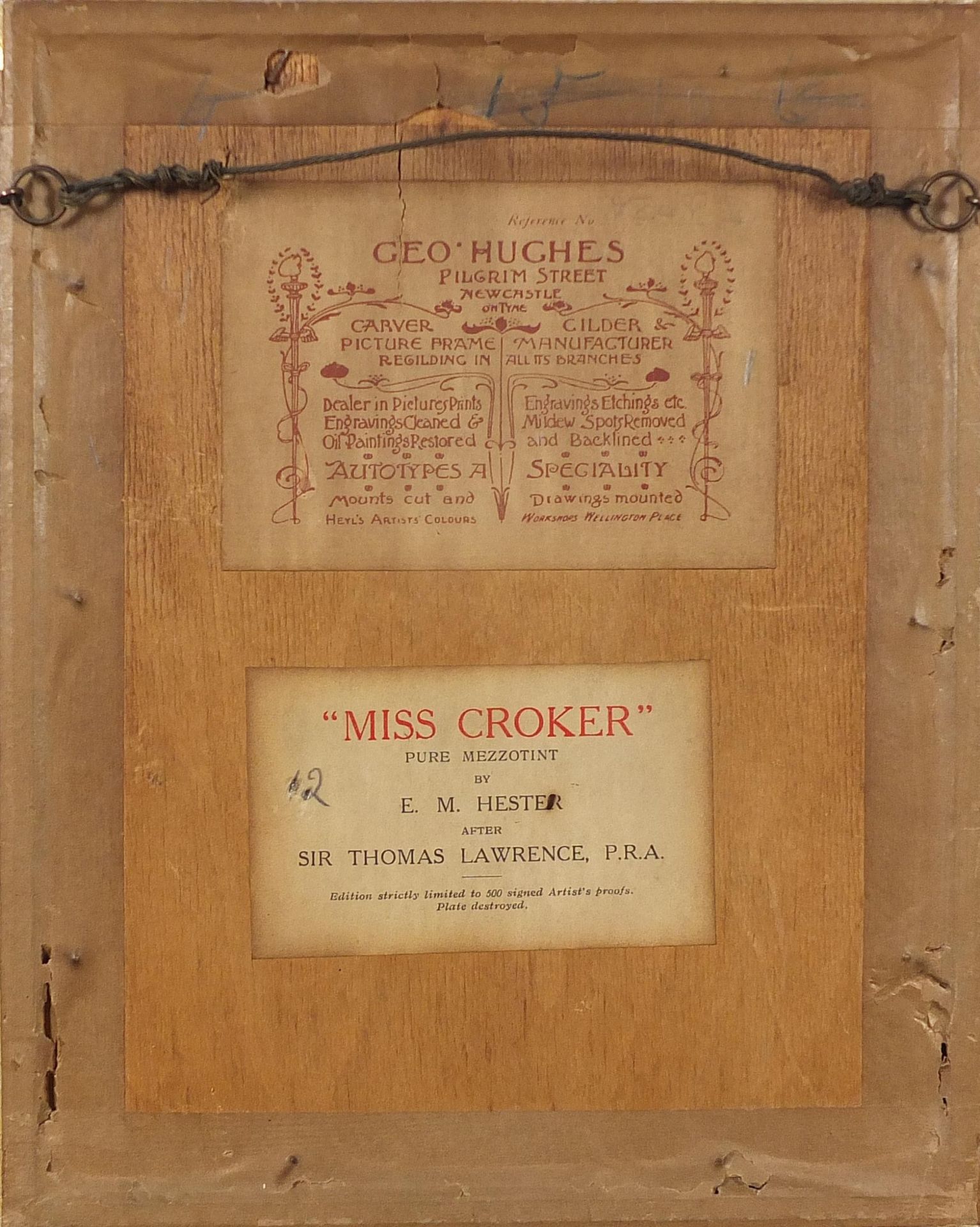 E M Hester - Miss Byng and Miss Crocker, pair of pencil signed mezzotints in colour, one after Sir - Image 10 of 11