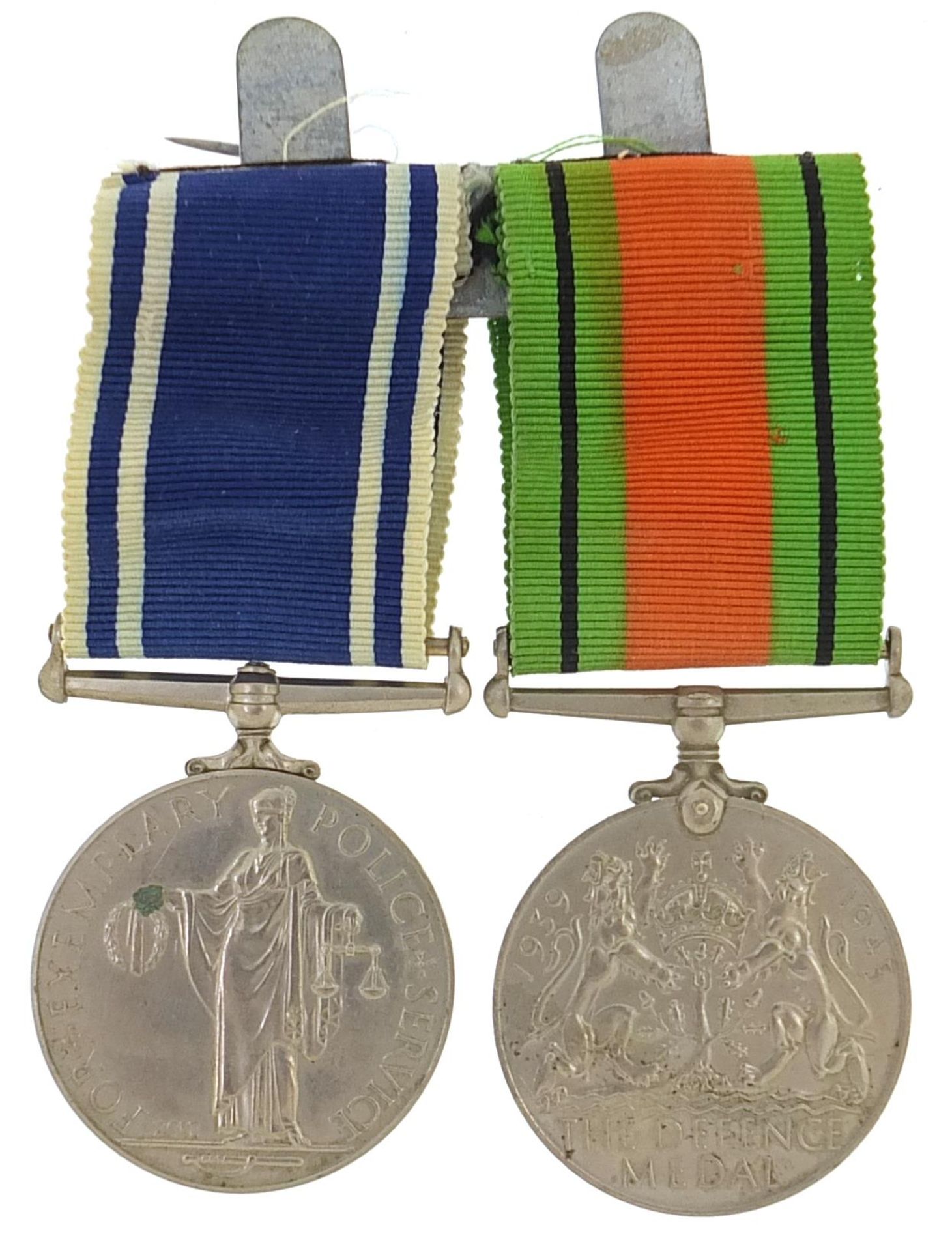 British military World War II Police two medal group including Exemplary Police Service medal - Image 2 of 4
