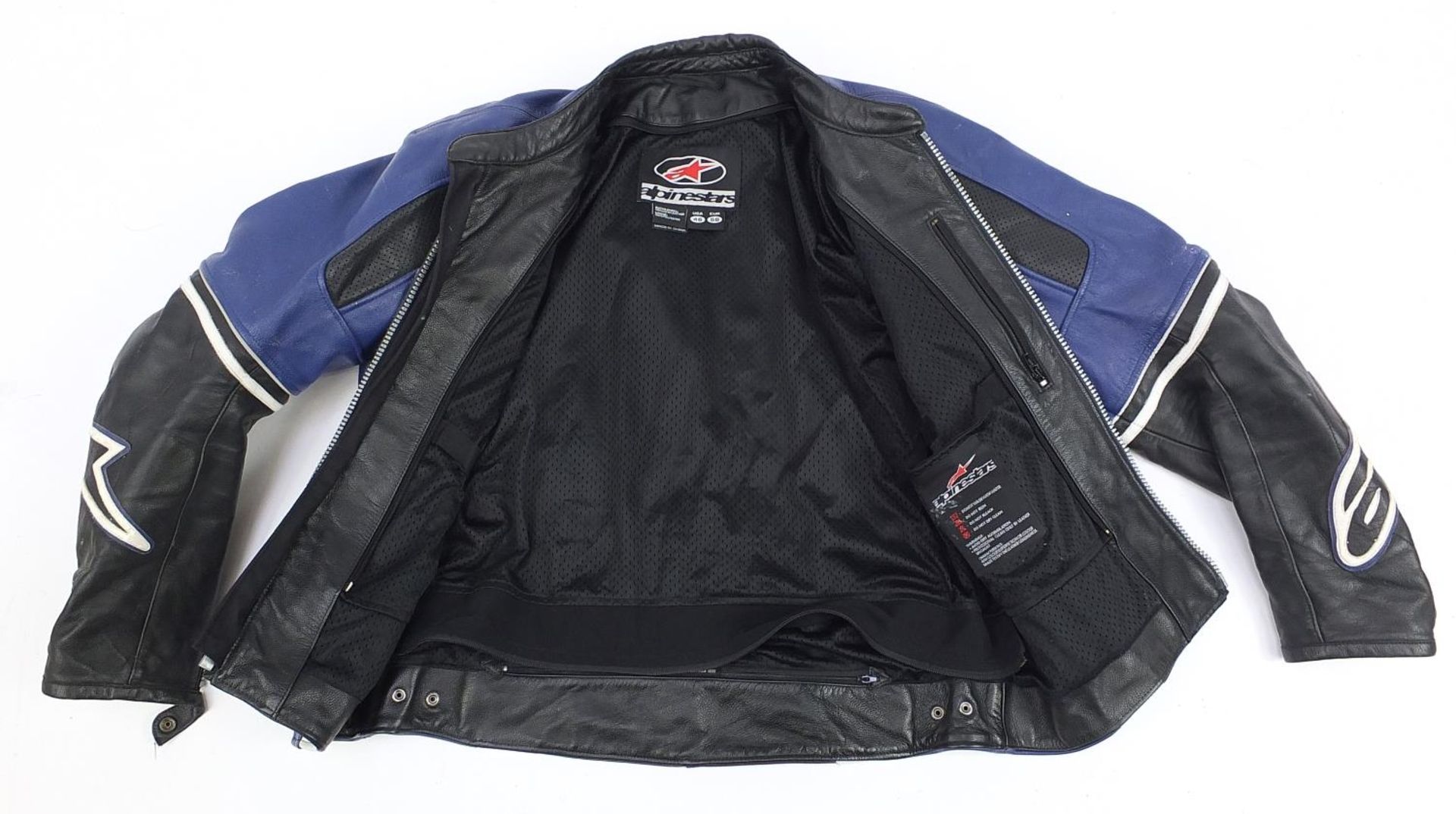 Alpinestars, leather motorcycle jacket, size EUR 56 - Bild 2 aus 4