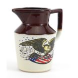 American interest Rights and Liberties jug, 16.5cm high