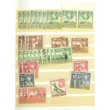 Collection of world stamps arranged in an album including Nigeria and Malta