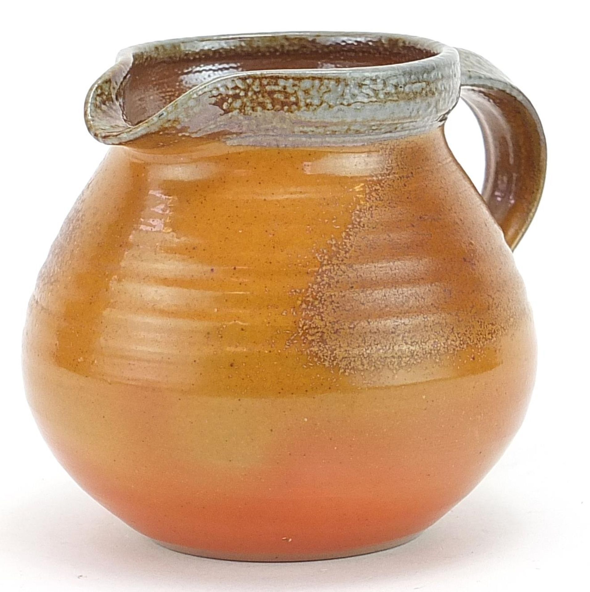 Guy Sydenham for Quay, studio pottery jug, impressed mark to the handle, 9.5cm high