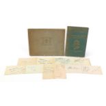 Collection of autographs and books relating to the 1936 Berlin Olympics including signatures of