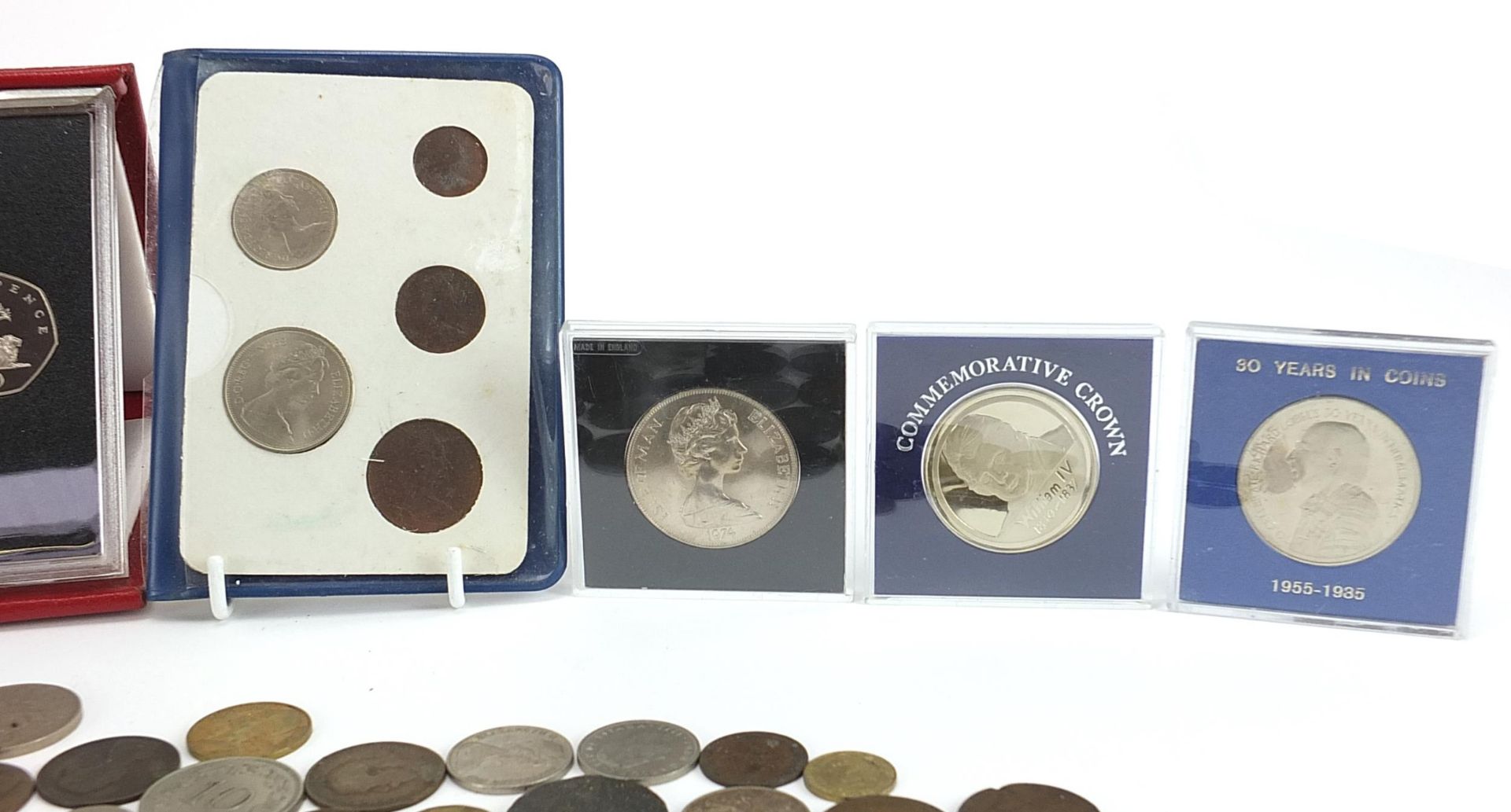 Antique and later British and world coinage, some silver including Royal Mint 1989 and 1990 United - Image 4 of 6