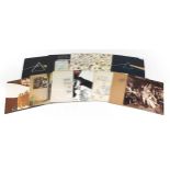 Pink Floyd and Led Zeppelin vinyl LP records including Dark Side of the Moon, Ummagumma, The Wall