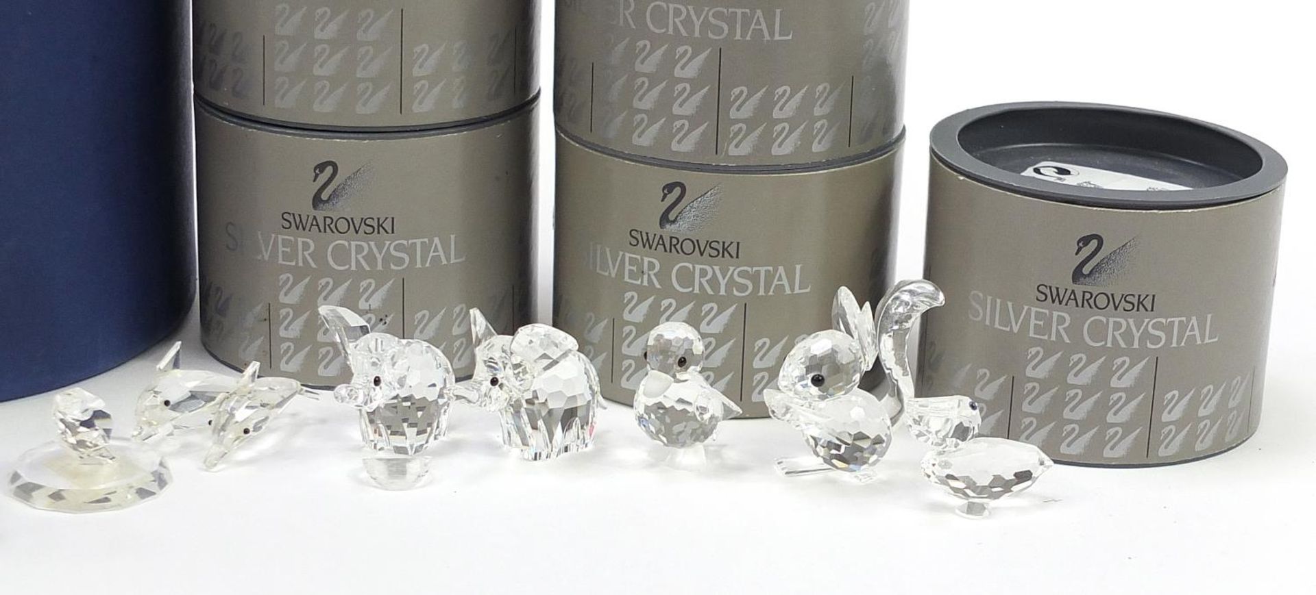 Collection of Swarovski Crystal animals, mostly with boxes, including elephant, squirrel and - Image 4 of 4