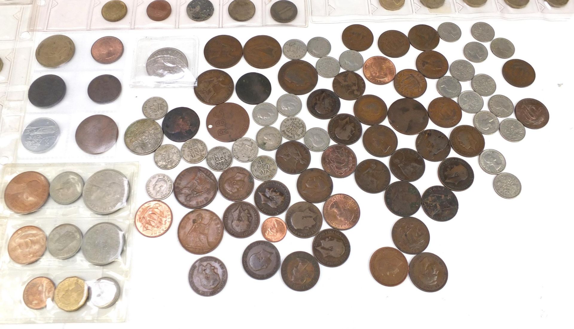 Antique and later British and world coinage including pennies and half crowns - Image 10 of 17