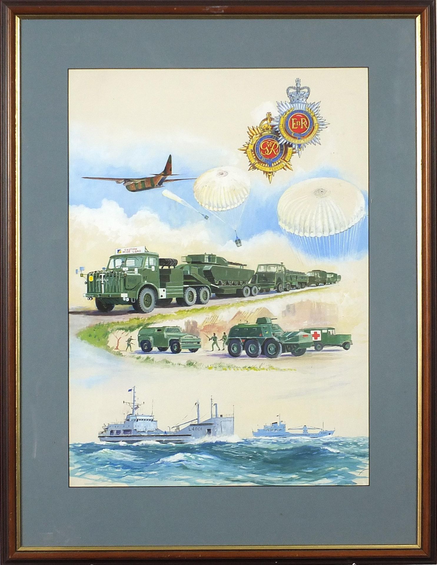 Bill Wynn Werninck - The Story of the RASC and RCT, 1945-1982, military interest mixed media, - Image 2 of 6