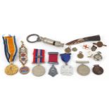 Militaria including World War I Victory medal awarded to 25494PTE.G.H.SKINNER.DORSET.R. and World