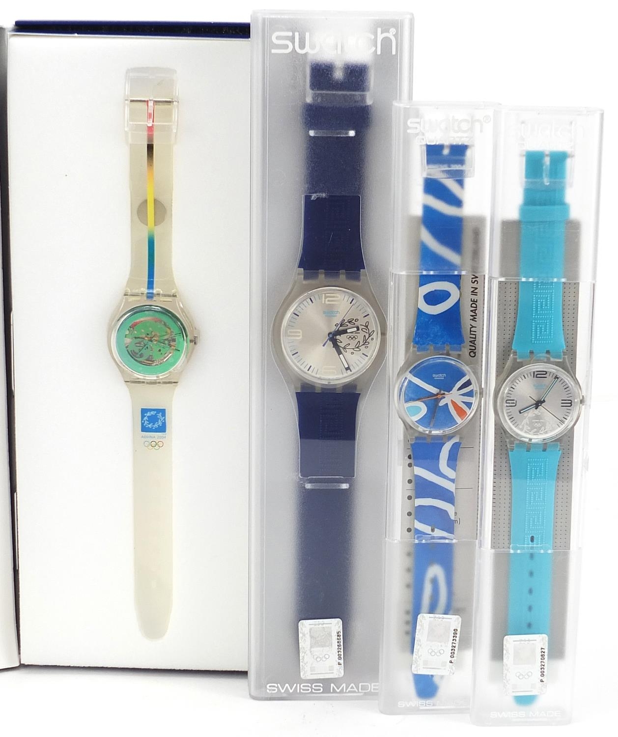 Swatch, six Swatch Collector's Club Olympic wristwatches with boxes and cases - Image 3 of 3