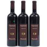 Three bottles of 2003 Valpolicella Superiore Bussola red wine