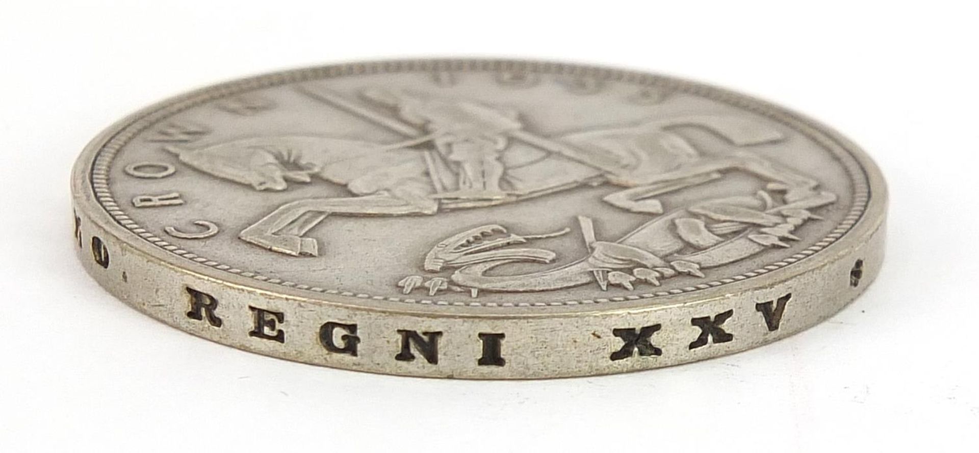 William IV and later British coinage including 1888 crown, Gothic florin and George IV 1826 - Image 3 of 3