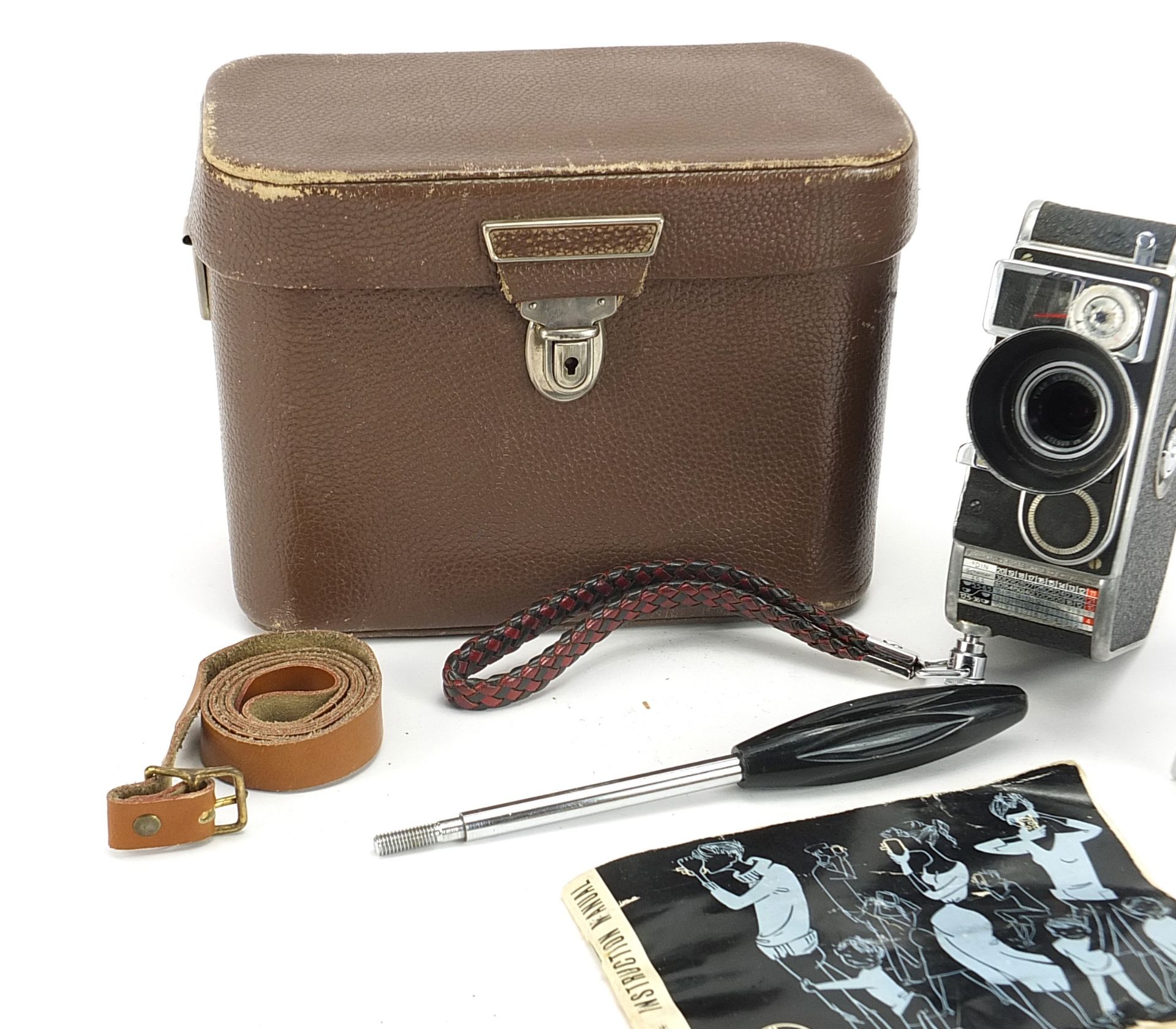 Bolex Paillard B8L camera with handle, case and instuctions, the case 20cm wide - Image 2 of 6