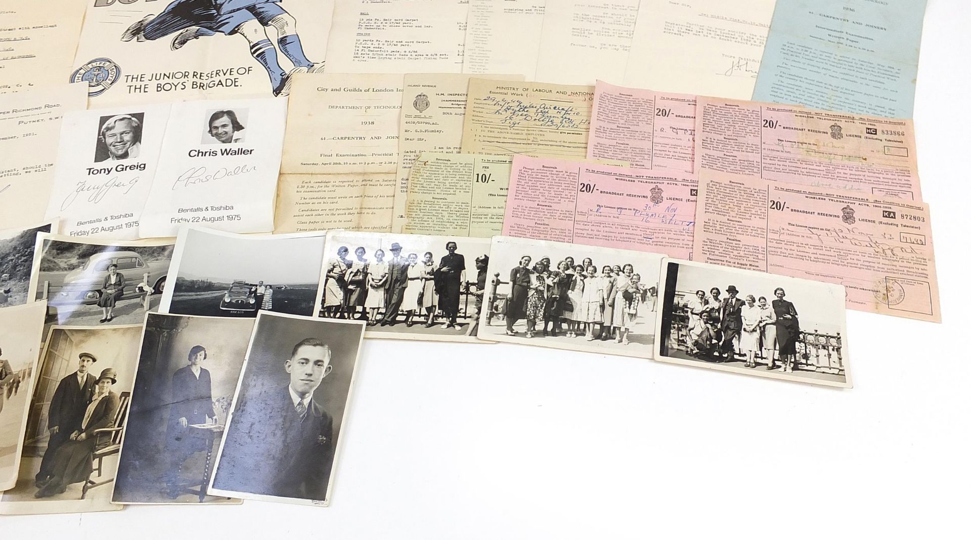Ephemera including The Lifebuoys advertising poster, Heal & Son letter, Royal Air Force sketch - Image 5 of 8