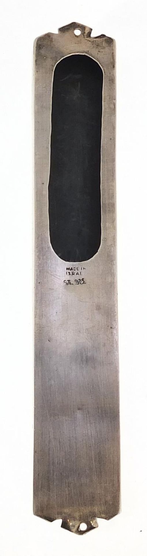 Judaica 925 silver Mezzuzah, 13.5cm high, 35.5g - Bild 2 aus 3