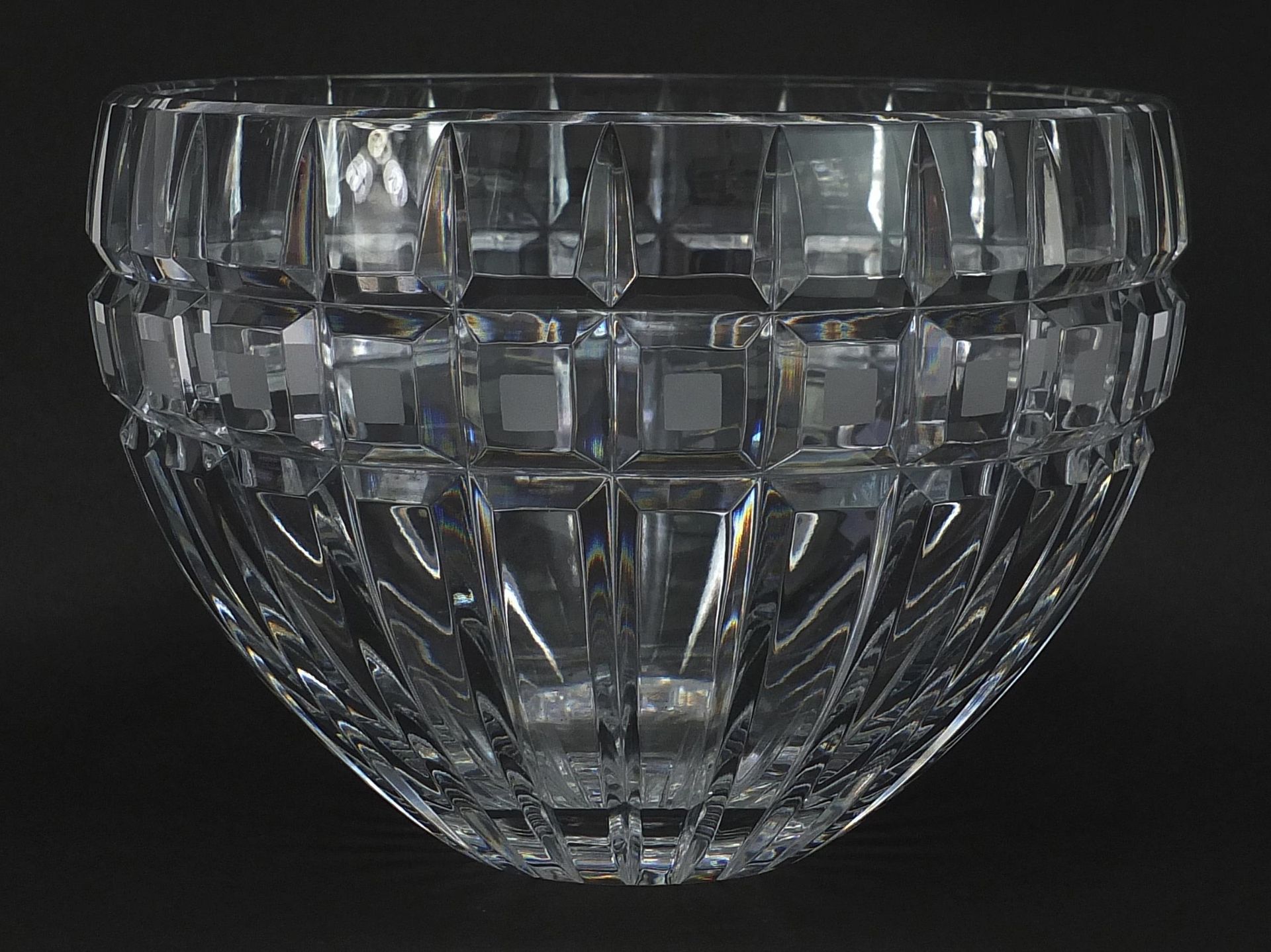 Waterford Crystal Marquis vase, 19.5cm in diameter