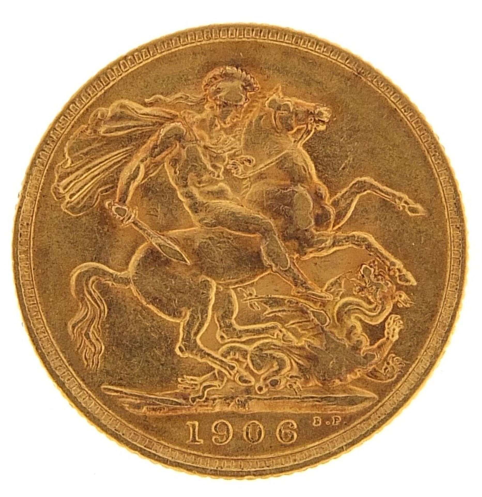 Edward VII 1906 gold sovereign, Melbourne mint